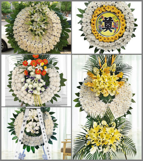 山东济宁泗水县泗张镇大瓜沟村花圈速递
